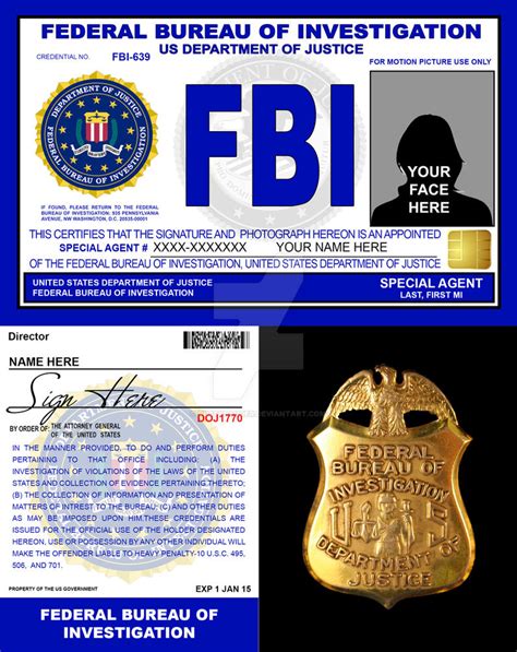 Movie FBI Credentials V2 by rustybauder on DeviantArt