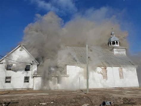 Lamenting loss of historic church destroyed in fire - OMI Lacombe