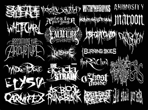 Deathcore bands | Screamo bands, Metal band logos, Metalcore bands