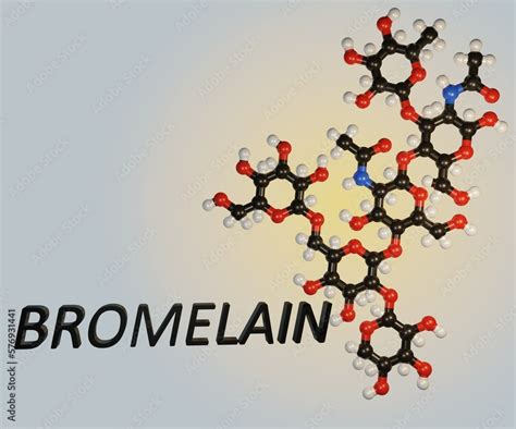 Bromelain in pineapple is a type of enzyme known as a protease, which breaks other proteins ...