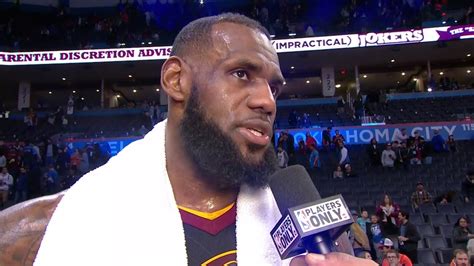 LeBron James Postgame court interview | Cavaliers vs Thunder | Feb 13 ...