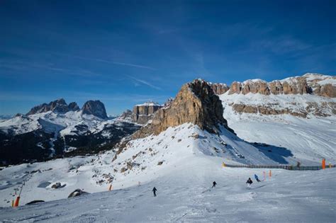 Premium Photo | Ski resort in dolomites italy