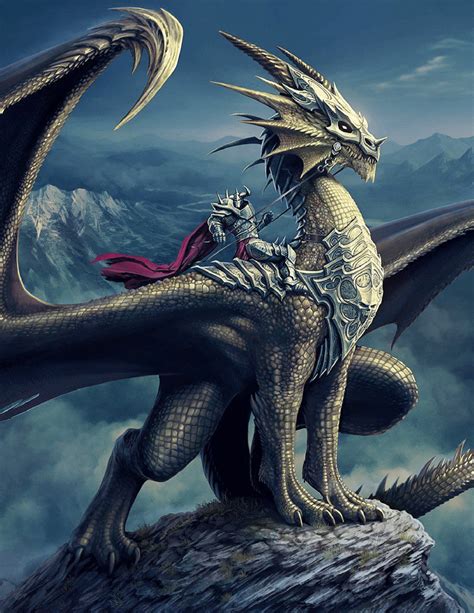 DnD 5e Homebrew — Dragon Knight Class by Jodie Hall | Fantasy dragon ...