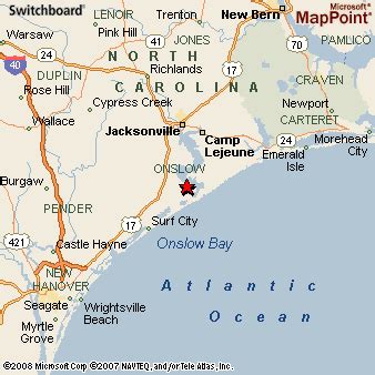 Sneads Ferry, North Carolina Area Map & More