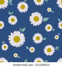 Daisy Flower Vector Pattern Illustration Floral Stock Vector (Royalty ...