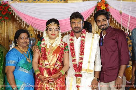 Director Pandiarajan Son Prithvirajan Weds Akshaya Wedding Images ...