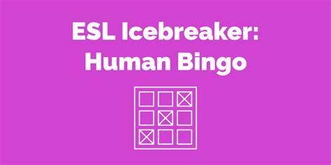 ESL Icebreaker: Human Bingo - ESL Kids Games