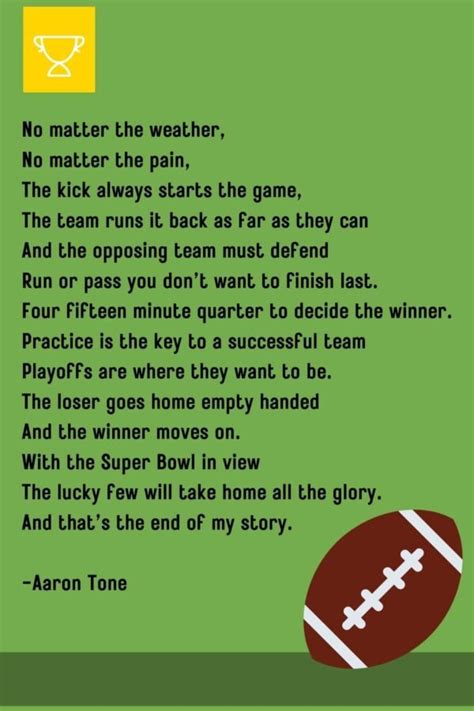 11 Football Poems for Kids - Aestheticpoems