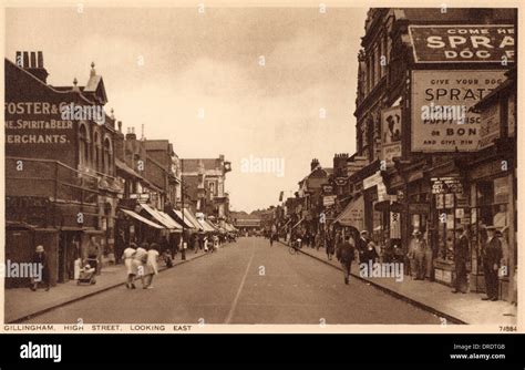 Gillingham, Kent - The High street looking East Stock Photo - Alamy