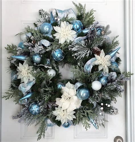 Blue And Silver Christmas Garland