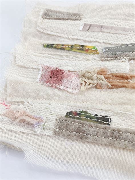 Textile and Paper Mixed Media Collage Art — Meghan Pauley Nespeca Studio