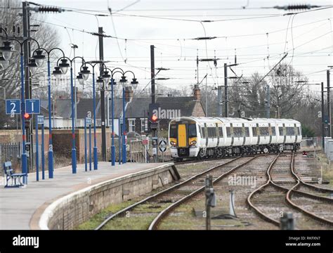 A train carrying Queen Elizabeth II leaves King's Lynn railway station in Norfolk, for London ...