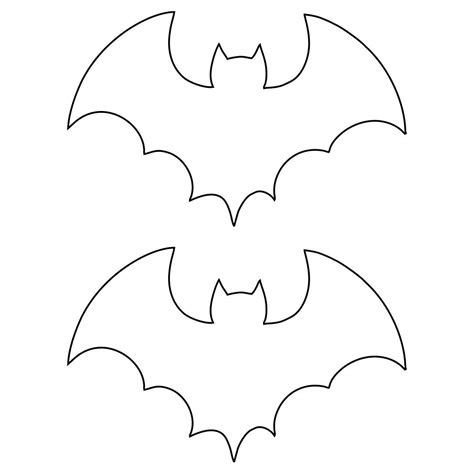 Printable Bat Template For Halloween - Printable Word Searches