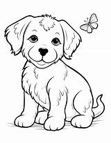 50 Puppy Coloring Pages Cute Printable Sheets sketch template