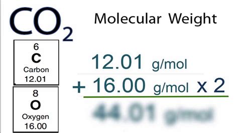 CO2 Molecular Weight: How to find the Molar Mass of CO2 - YouTube