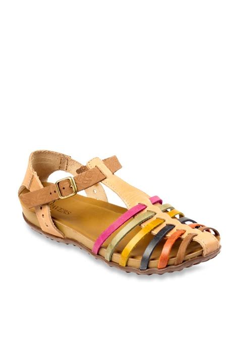 Buy Pavers England Dark Beige Ankle Strap Sandals for Women at Best Price @ Tata CLiQ