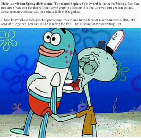 Squidward fish bite meme : r/aigeneratedmemes