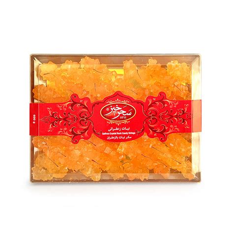 Saharkhiz Saffron Online Shop | Saffron Rock Candy String 600 gr Crystal Box