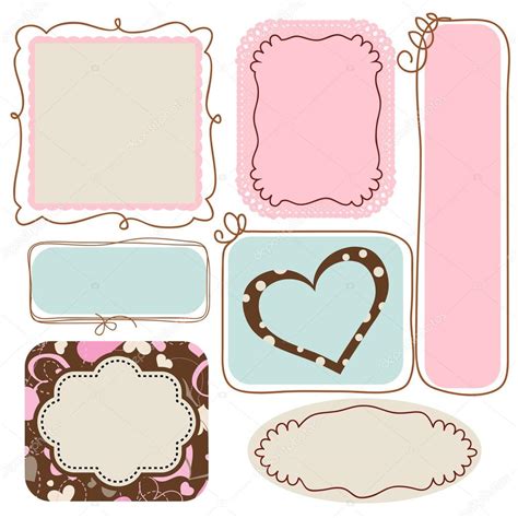 Blank cute frames for text — Stock Vector © Danussa #19707225