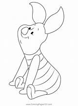 Sit Piglet Coloring Page For Kids  Free Printable sketch template