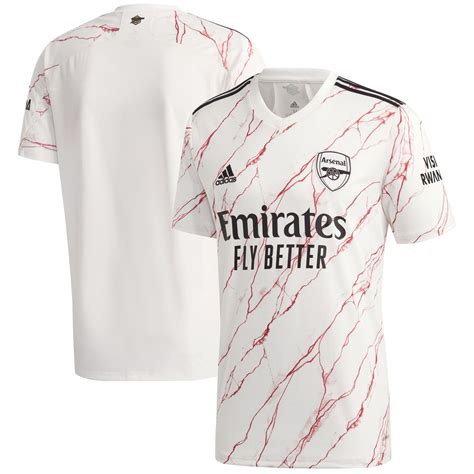 Arsenal release 2020/21 away kits with red and white marble from Adidas - The Short Fuse