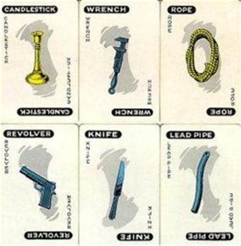 #Clue character, weapons, and rooms lists | For The "Clue" Party ...