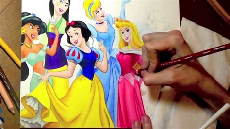 Drawing Disney Princesses - YouTube