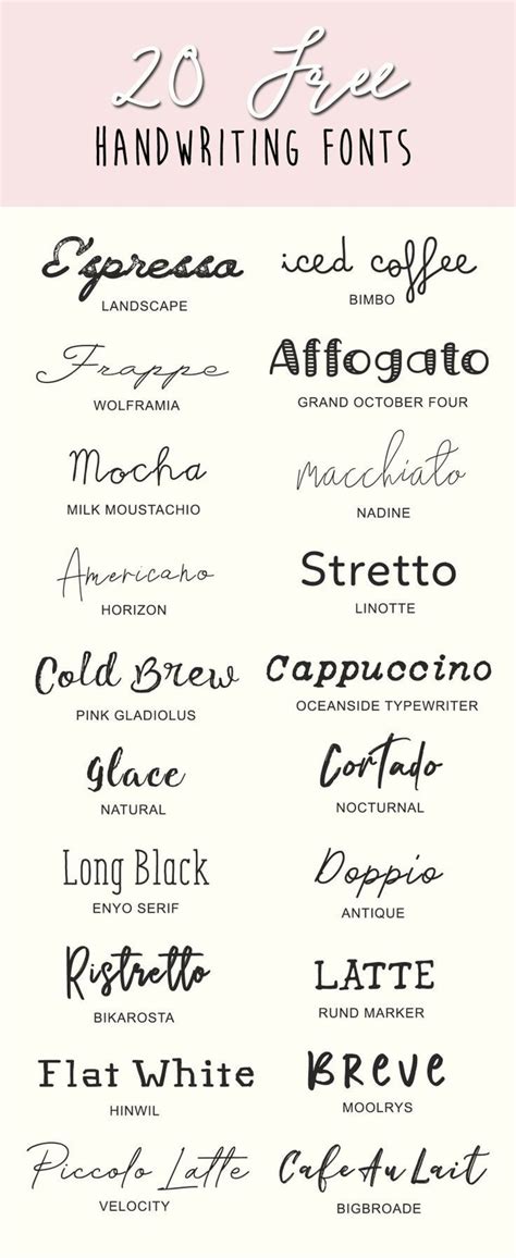 20 Free Handwriting Fonts | Free handwritten fonts, Free cursive fonts, Free fonts handwriting