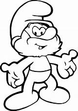 Smurf Coloring Pages Papa Print Kids Printable Drawing Smurfs  sketch template