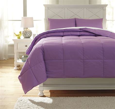 Plainfield Lavender Twin Comforter Set from Ashley (Q759021T) | Coleman ...