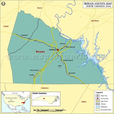 Rowan County Map