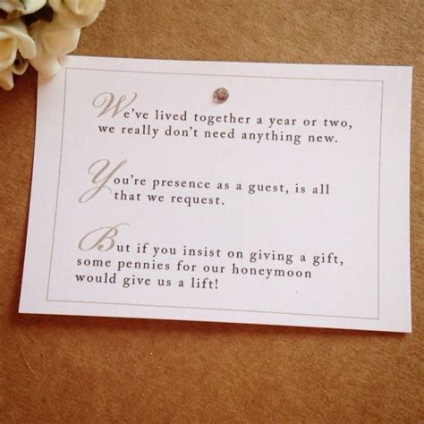 images of wedding present requests - Google Search | Unique wedding invitation wording, Monetary ...