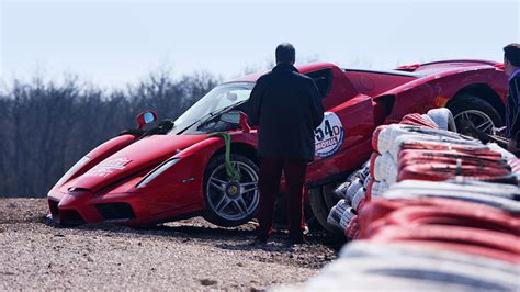 Ferrari Enzo Crashes During Rallye De Paris