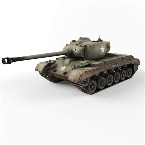 M26 Pershing 3D Model $9 - .obj .max .fbx .3ds - Free3D