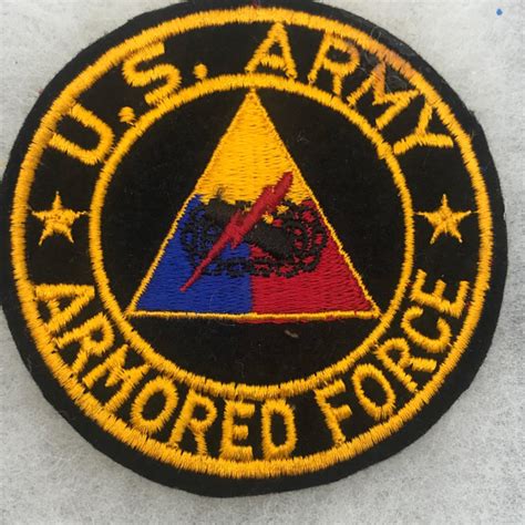 US Army Armored Force PX Patch Felt – Fitzkee Militaria Collectibles