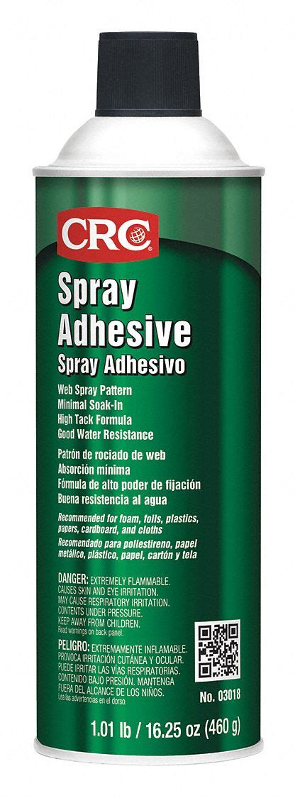 CRC Spray Adhesive, Aerosol Can, 24.0 oz Container Size - Adhesives - 13P445|03018 - Grainger