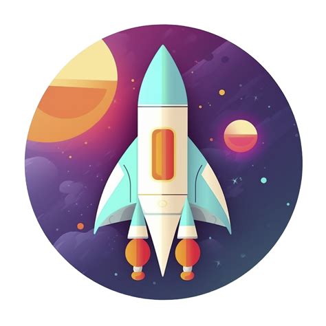 Rocket icon logo on transparent background, created with 23450150 PNG