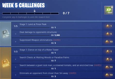 Fortnite season 7, week 5 challenges and how to do the search between quest - CNET