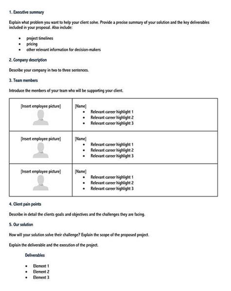 Sales Proposal Template Word