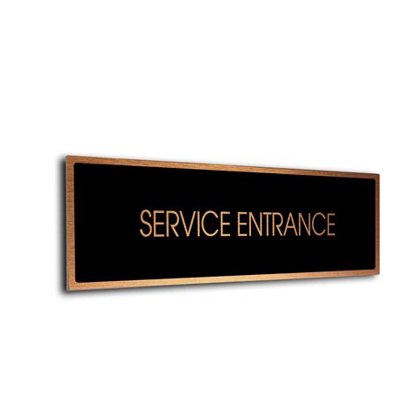 Service Entrance Door Sign. Clearly label every room in your facility ...