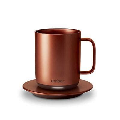 Ember Temperature Control Smart Mug, 10 oz, 1-hr Battery Life, Copper ...