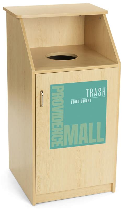 Waste Receptacle with Custom Graphic | 36-Gallon Capacity