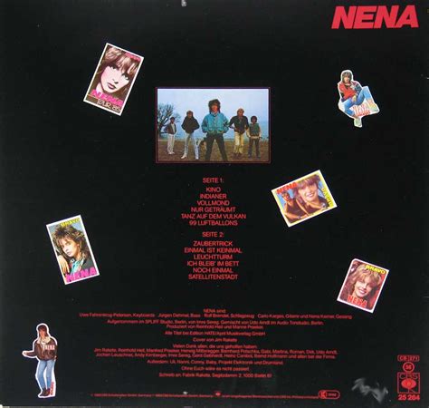 NENA self-titled 99 Luftballons Album Cover Photos & Detailed ...