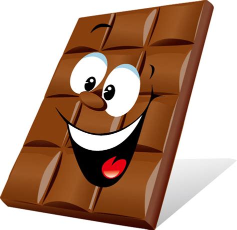 Funny cartoon chocolate vector material 01 - Vector Cartoon, Vector Food free download