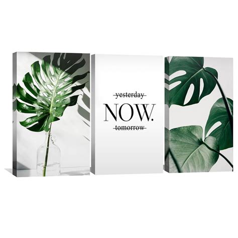 Tropical Leaf Canvas – ClockCanvas