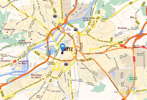 Metz Map - France