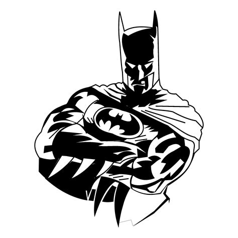 Batman Logo Outline SVG