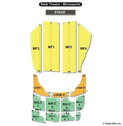 State Theater Seating Chart Minneapolis - Theater Seating Chart