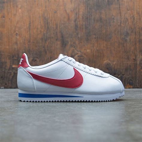 nike women classic cortez leather white varsity red varsity royal