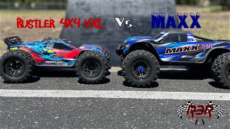 Traxxas Maxx Vs. Rustler 4X4 VXL - YouTube